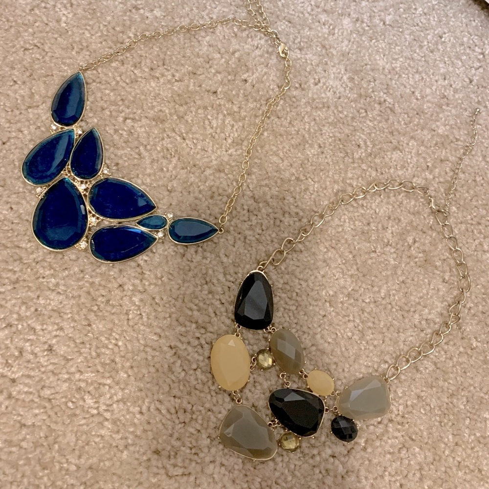 PACKAGE DEAL - Two Necklaces - Blue/Gold